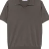 BRUNELLO CUCINELLI Fine-knit polo shirt