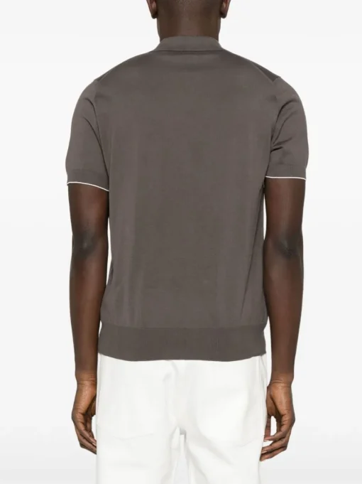 BRUNELLO CUCINELLI Fine-knit polo shirt