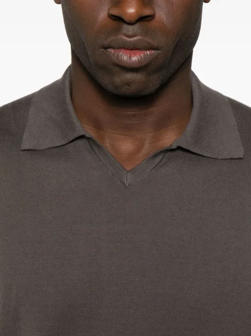 BRUNELLO CUCINELLI Fine-knit polo shirt