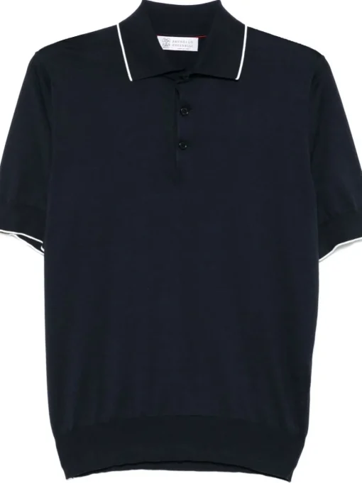 BRUNELLO CUCINELLI Knitted polo shirt