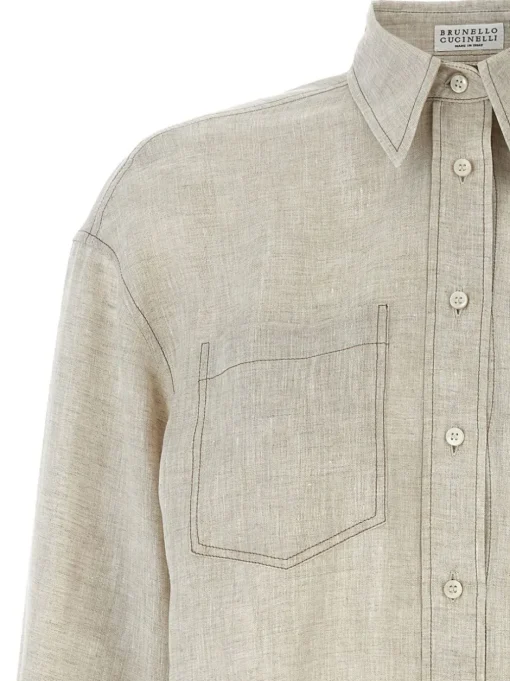 BRUNELLO CUCINELLI Linen shirt