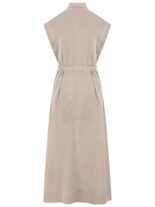 BRUNELLO CUCINELLI Long linen dress