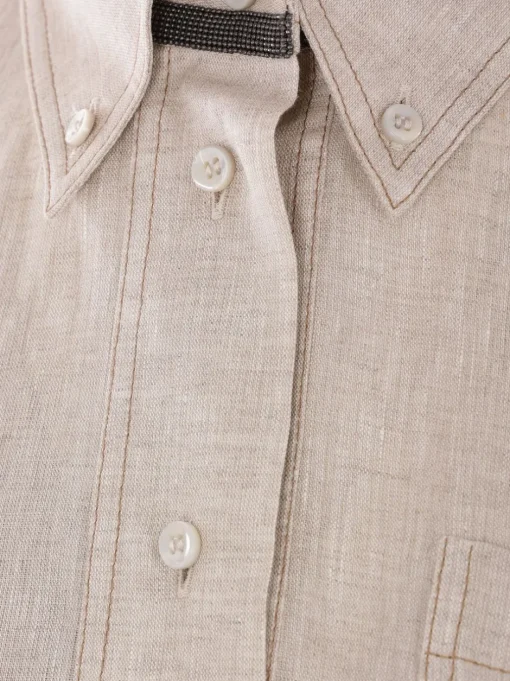BRUNELLO CUCINELLI Long linen dress