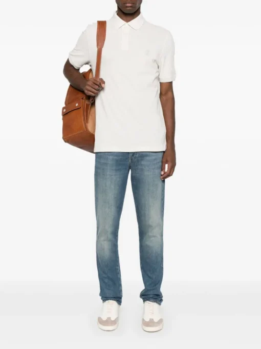 BRUNELLO CUCINELLI Polo shirt with print