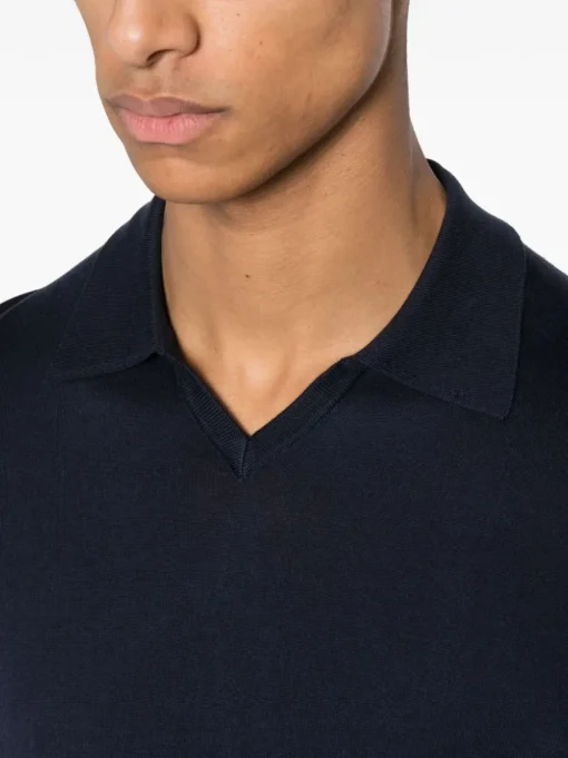BRUNELLO CUCINELLI Short-sleeved cotton polo shirt
