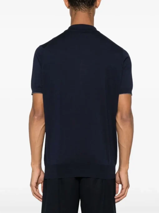 BRUNELLO CUCINELLI Short-sleeved cotton polo shirt