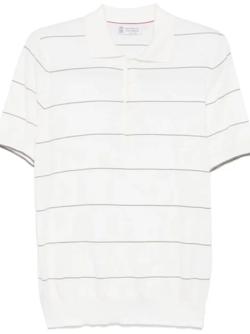 BRUNELLO CUCINELLI Striped polo shirt