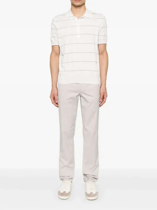 BRUNELLO CUCINELLI Striped polo shirt