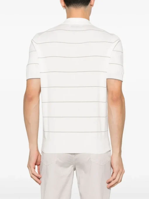 BRUNELLO CUCINELLI Striped polo shirt