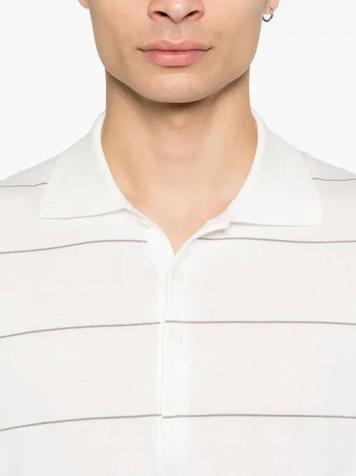 BRUNELLO CUCINELLI Striped polo shirt