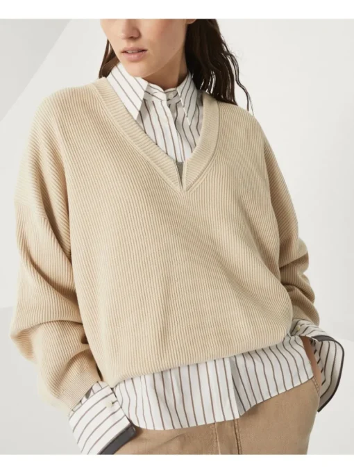 BRUNELLO CUCINELLI Sweater with Monili decoration