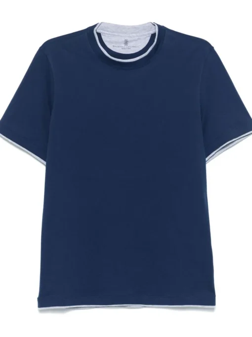 BRUNELLO CUCINELLI T-shirt with layered design