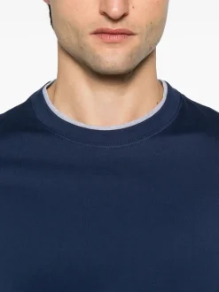 BRUNELLO CUCINELLI T-shirt with layered design