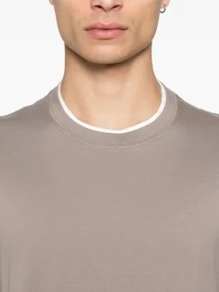 BRUNELLO CUCINELLI T-shirt with layered design