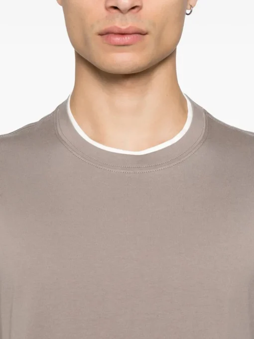 BRUNELLO CUCINELLI T-shirt with layered design