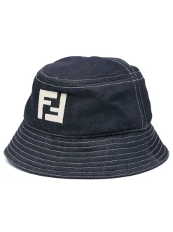 FENDI Bucket in jeans blu