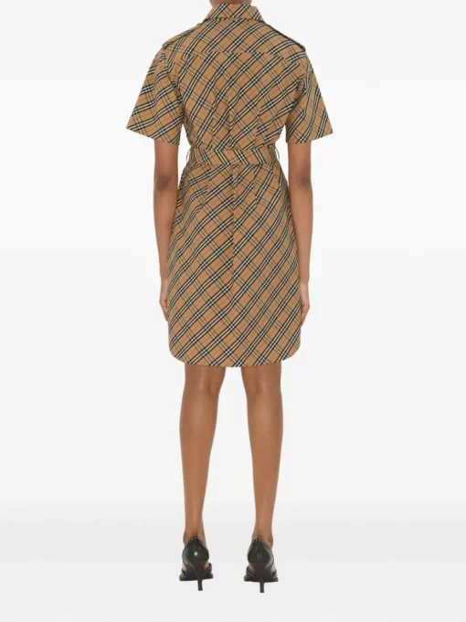 BURBERRY Checked cotton dress