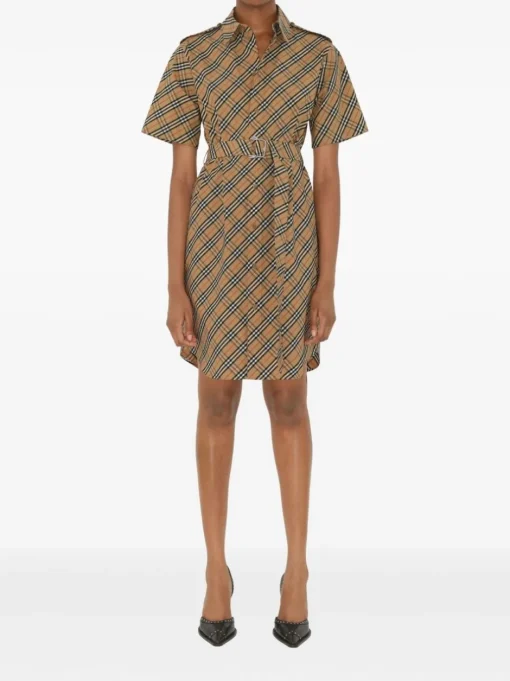 BURBERRY Checked cotton dress