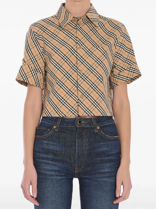 BURBERRY Cropped shirt