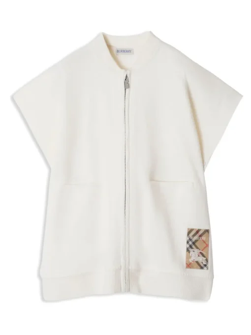 Kids BURBERRY KIDS Checked cape with logo application