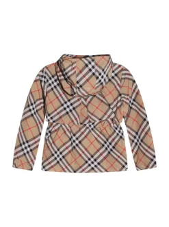 Kids/BOY BURBERRY KIDS Checked nylon jacket