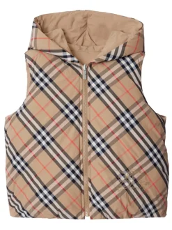Kids/BOY BURBERRY KIDS Checked padded vest
