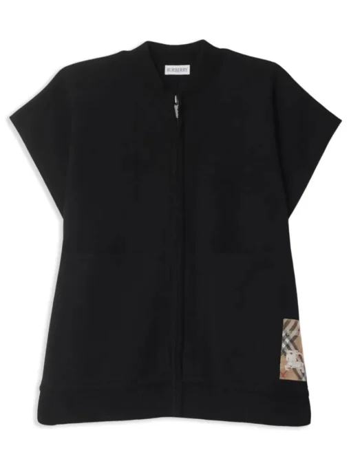 Kids BURBERRY KIDS Checked cape with logo application