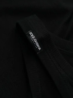 DOLCE & GABBANA Canotta cotone nero