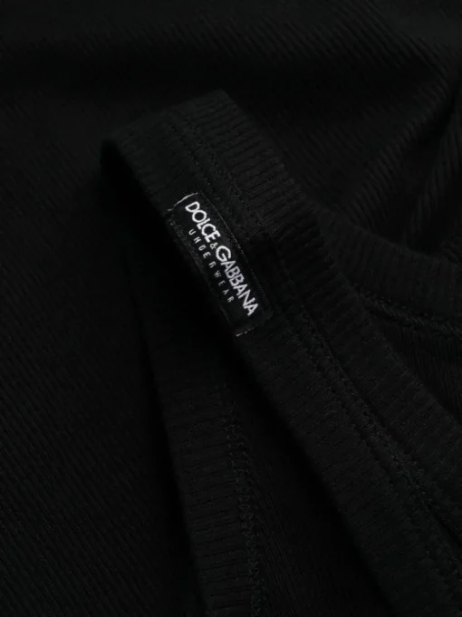 DOLCE & GABBANA Canotta cotone nero