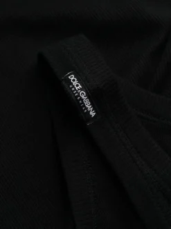 DOLCE & GABBANA Canotta cotone nero