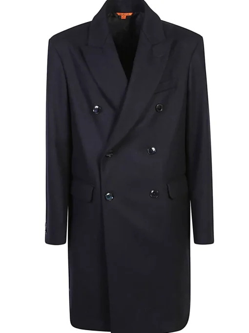 BARENA Cappotto doppiopetto in lana