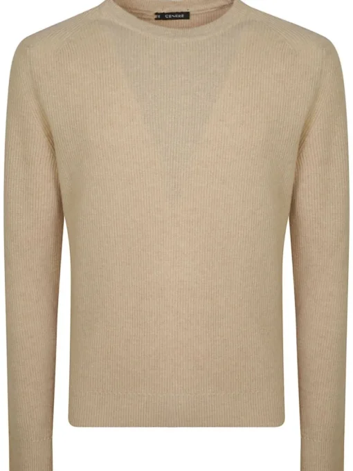 CENERE MAGLIERIA Cenere GB Maglia 100% Cashmere Pregiato Finezza 12 paricollo costa inglese