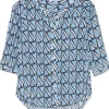 CENERE GB geometric-print blouse