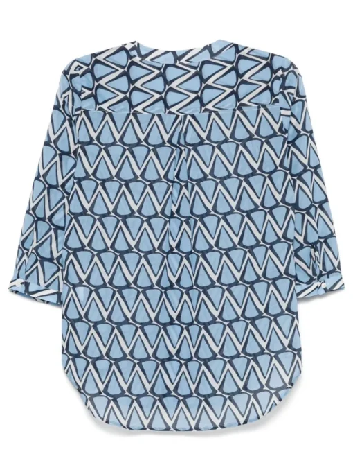 CENERE GB geometric-print blouse