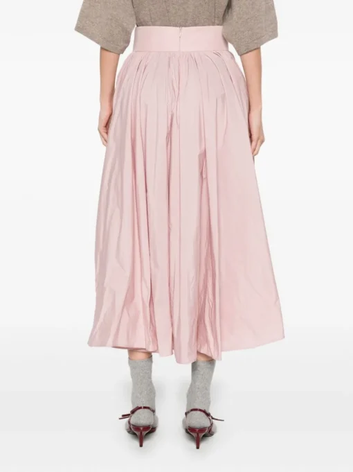 CENERE GB Taffeta midi skirt