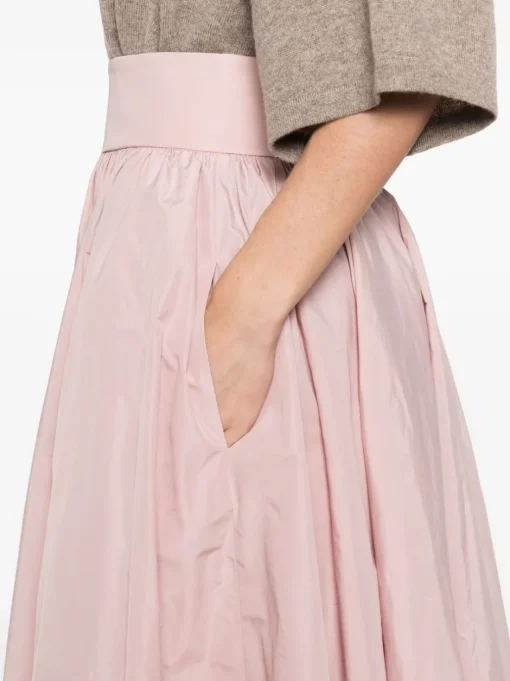 CENERE GB Taffeta midi skirt