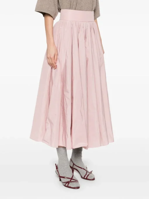CENERE GB Taffeta midi skirt