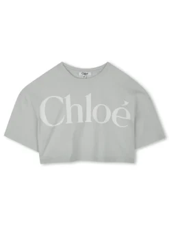 Kids CHLOE KIDS Cropped T-shirt with print