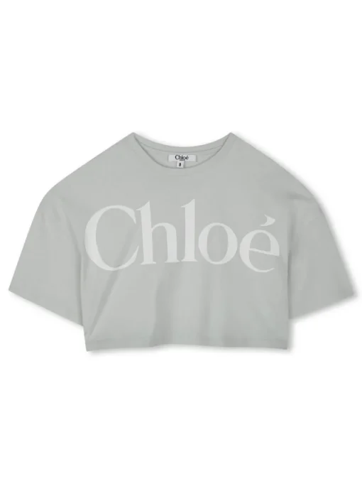 Kids CHLOE KIDS Cropped T-shirt with print