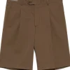 CORNELIANI Chino corti con pieghe