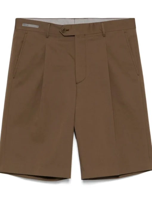CORNELIANI Chino corti con pieghe