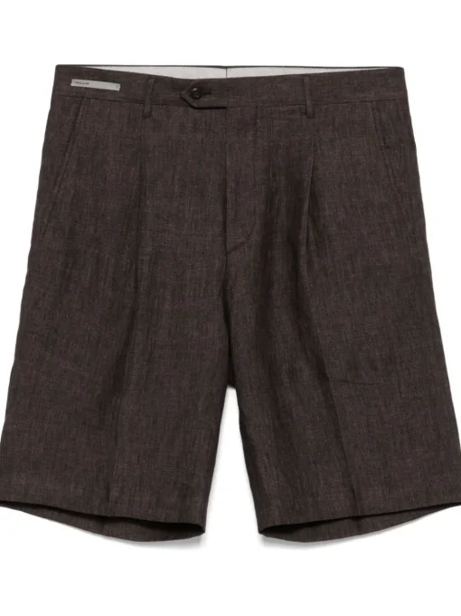 CORNELIANI Chino corti con pieghe