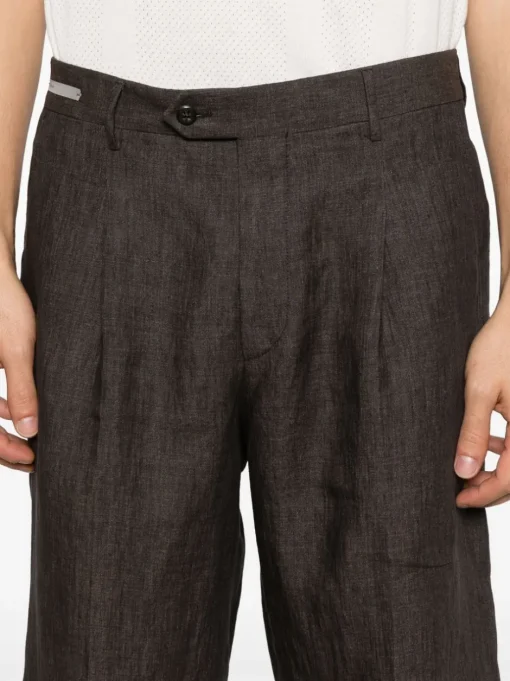 CORNELIANI Chino corti con pieghe