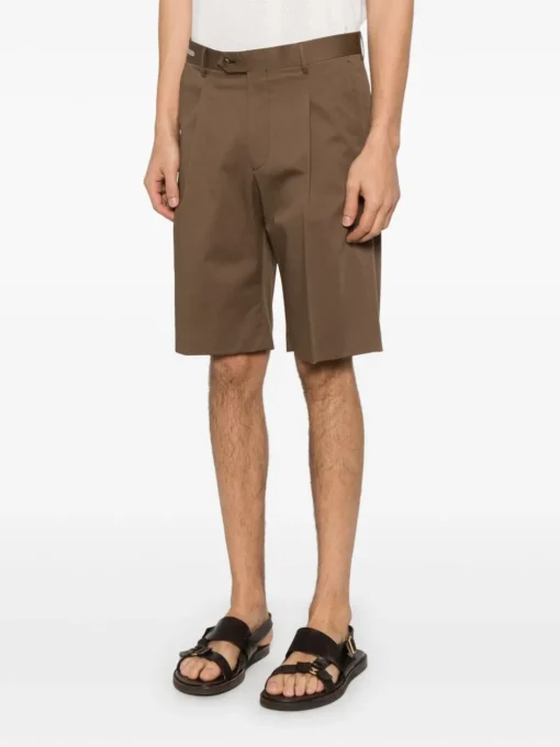 CORNELIANI Chino corti con pieghe