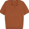 CORNELIANI Polo in cotone con ricamo logo