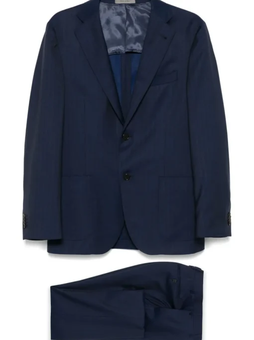 CORNELIANI Completo a righe jacquard