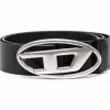 DIESEL 1DR belt with logo buckle