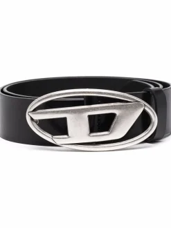 DIESEL 1DR belt with logo buckle