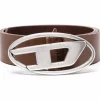 DIESEL 1DR belt with logo buckle