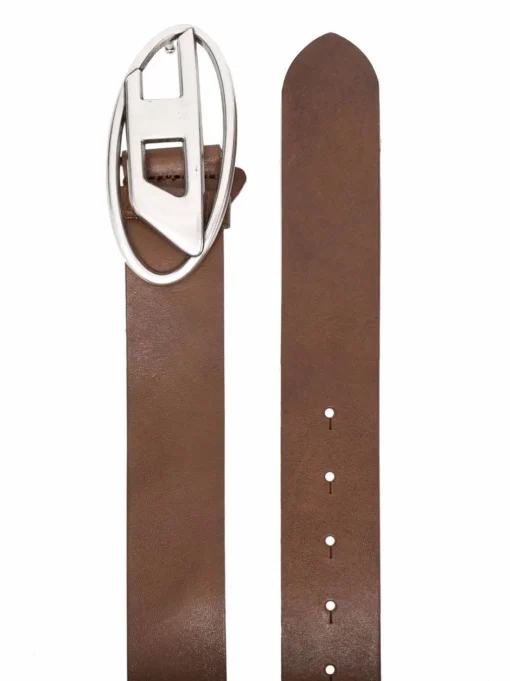DIESEL 1DR belt with logo buckle